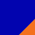 Blue/Orange Fleece Fabric
