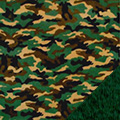 Green Camouflage Fleece Fabric