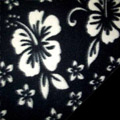 Black Hawaiian Fleece Fabric