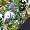 Jungle Animals Fleece Fabric