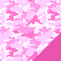 Pink Camo Fleece Fabric