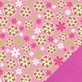 Pink Daisies Fleece Fabric