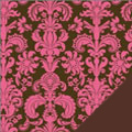 Pink Damask Fleece Fabric