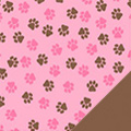 Pink Paws Fleece Fabric