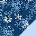 Snowflakes Fleece Fabric