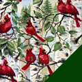 Wild Cardinals Fleece Fabric