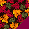 Tossed Leaves Fleece Fabric