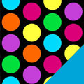 Bold Dots Medium Blue Fleece Fabric