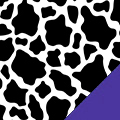Purple Cow Fleece Fabric