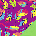 Feathers Fleece Fabric