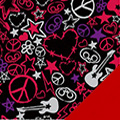 Peace Out Fleece Fabric