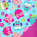 Happy Hooties Fleece Fabric