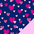 Heart Showers Fleece Fabric