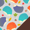 Hedgehogs Fleece Fabric