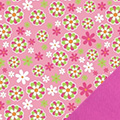 Pink Daisies Fleece Fabric