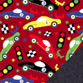 Racecars Fleece Fabric