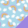Rainbows Fleece Fabric