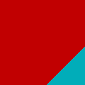 Red/Turquoise Fleece Fabric