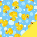 Rubber Duckies Fleece Fabric