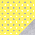 Silver Dots Fleece Fabric