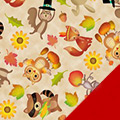 Thankful Animals Fleece Fabric