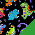 Tossed Dinos Fleece Fabric