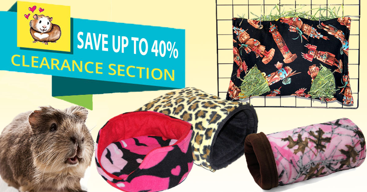 Save On Clearance Items at Guinea Pig Market