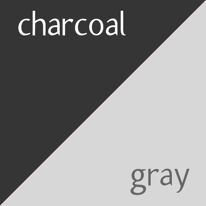 Charcoal and Gray Fleece Fabric Combo