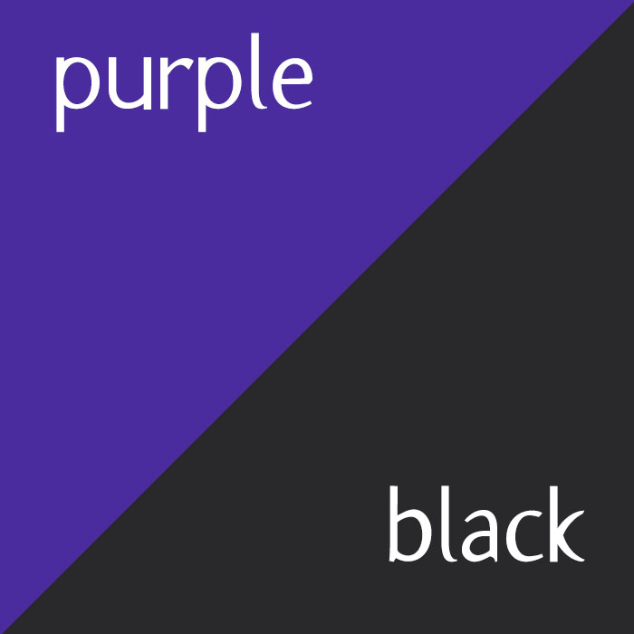 Purple and Black solid Fleece Fabric Combination