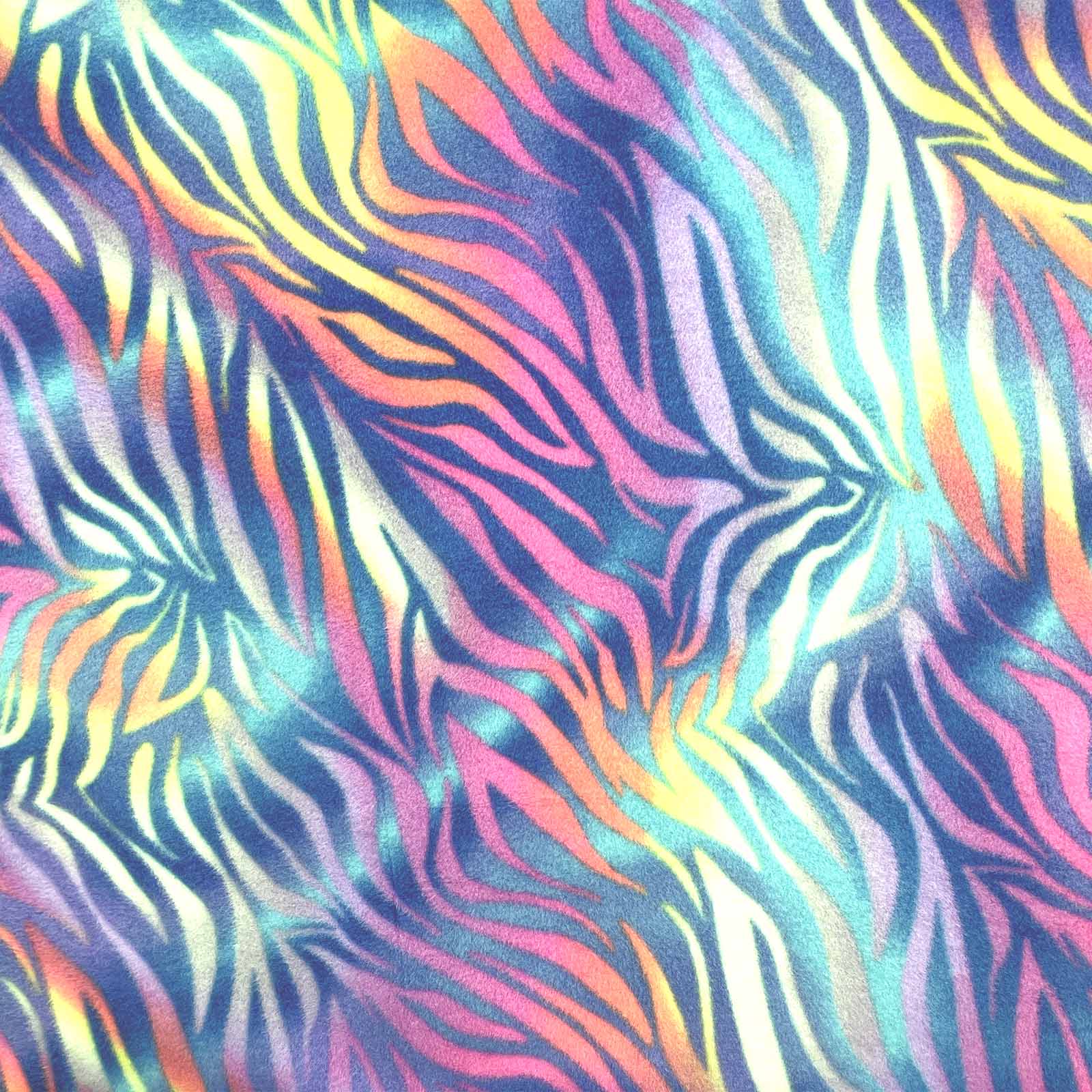Trippy Zebra fabric in fleece for guinea pig cages
