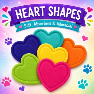 Heart Potty Pad potty pad,fleece