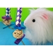 Jester toy for guinea pigs - edible with hay with white piggy