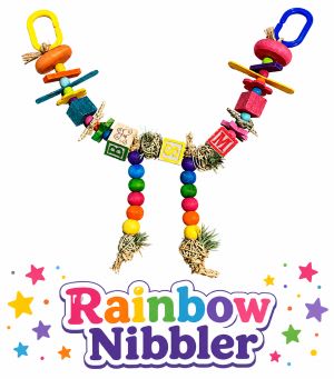 Rainbow Nibbler guinea pig toy, guinea pig enrichment, guinea pig playmat, small pet enrichment toy, rabbit chew toy, small animal toy, guinea pig accessories, guinea pig cage toy