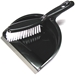 Black Dustpan and Whiskbroom Set