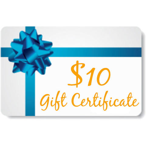Gift certificate for $10