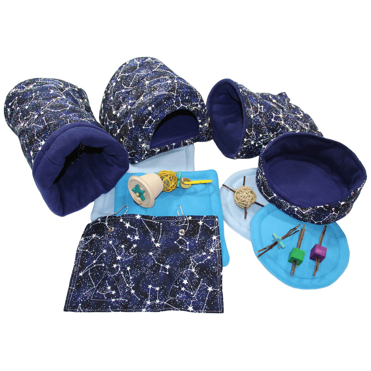 Deluxe Constellations Bed and Toy Bundle for Guinea Pigs and Other Small Animals