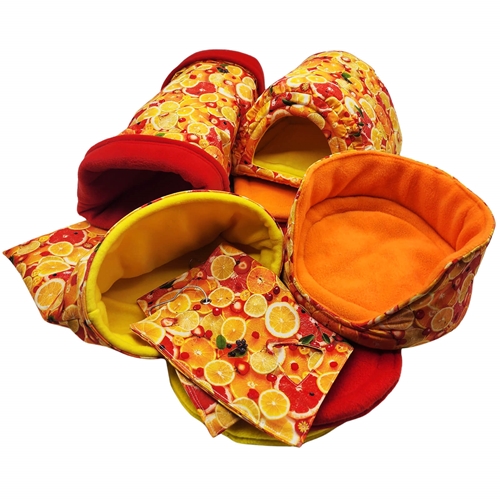 Deluxe Juicy Fruits Cozies Bundle for Guinea Pigs and Other Small Animals