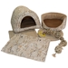 Deluxe Sandy Beach Bed and Toy Bundle for Guinea Pigs
