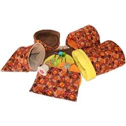 Deluxe Turkeys Cozy and Toy Bundle for Guinea Pigs and Other Small Animals
