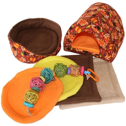 Large Turkeys Cozy and Toy Bundle for Guinea Pigs and Other Small Animals