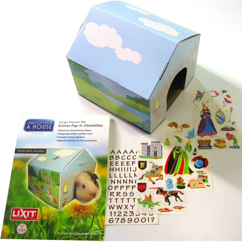 Deco House, package and contents with stickers