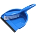 Blue Dustpan and Whiskbroom set