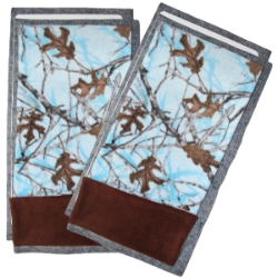 Blue Forest Fleece Flippers Set of 2