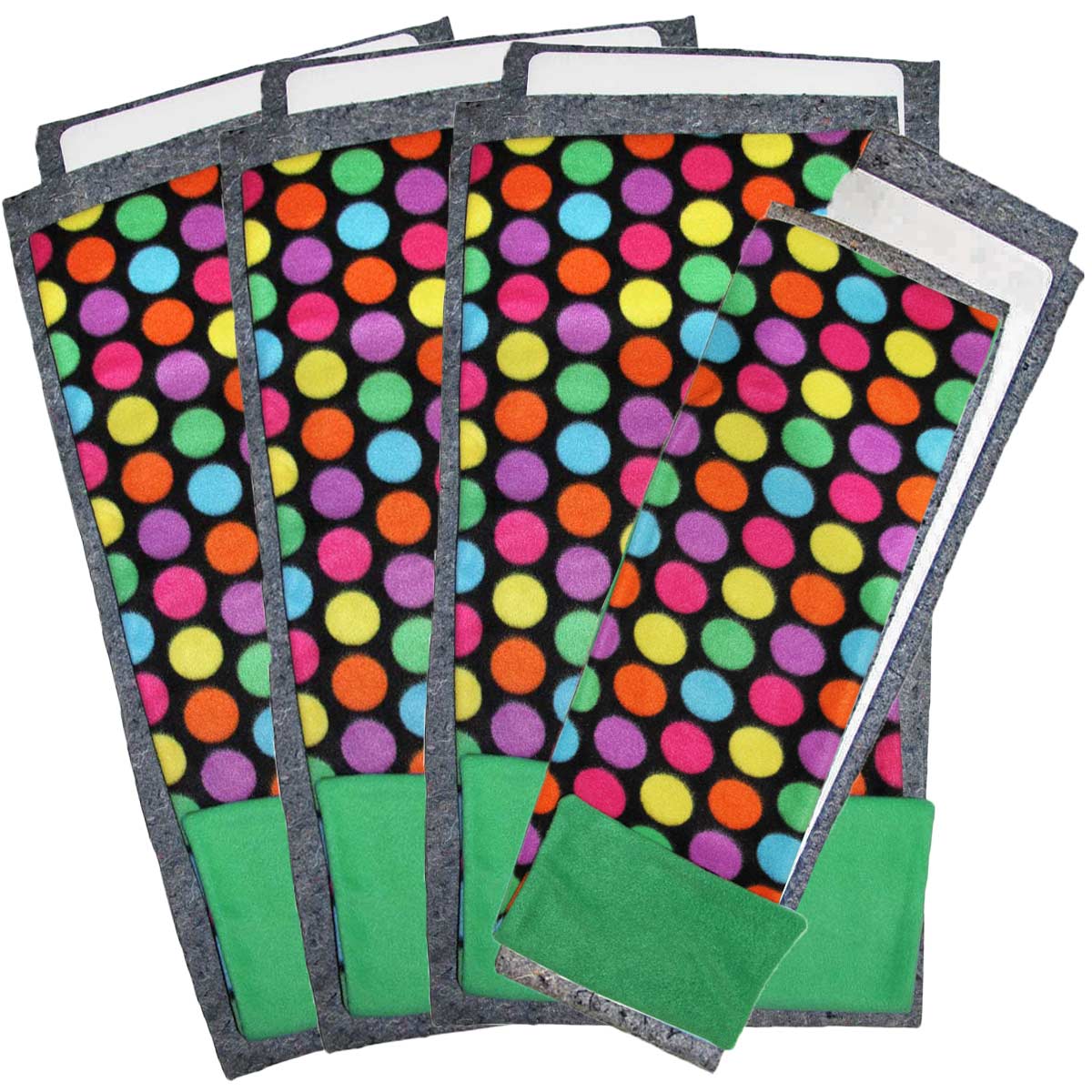 Bold Dots Green Flippers Set of 3 and a Half