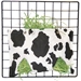 Hay Bag in Cow Fabric for Guinea Pigs' Cages