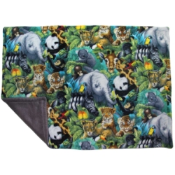 Guinea Pig Cage Liner for C&C Cage in 2x1.5 in Jungle fleece pattern