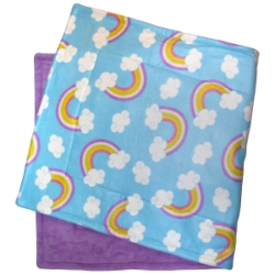 Guinea Pig Cage Liner for C&C Cage in 2x3.5 in Rainbows fleece pattern