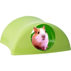 Critter Hollow in lime with guinea pig