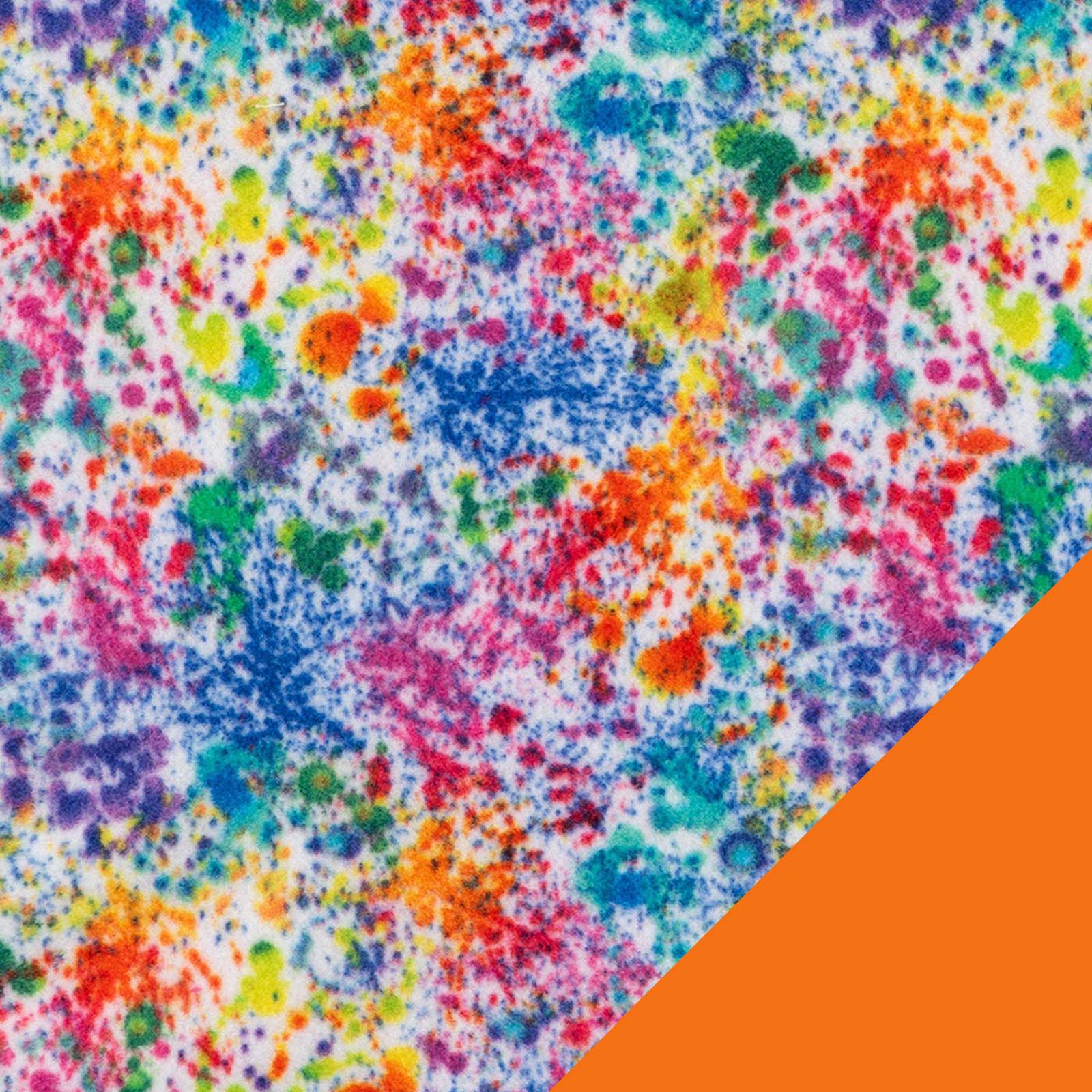 Paint Splatter fleece fabric