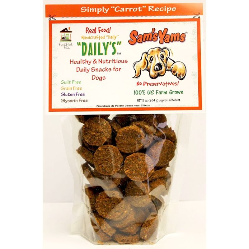 Simply "Carrot" Sam's Yams DAILY'S snacks for guinea pigs